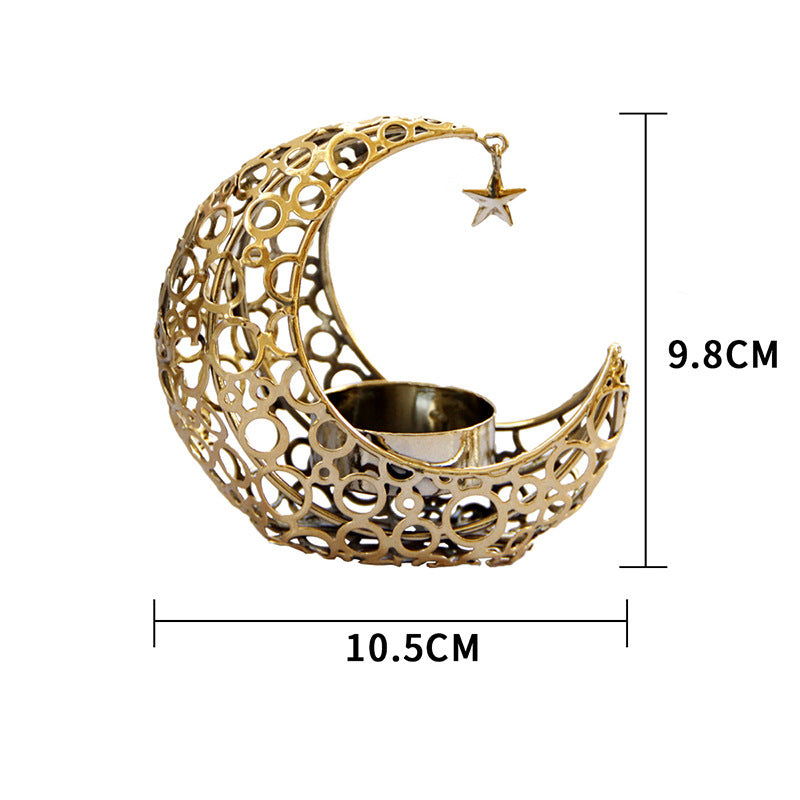 Bougeoir Lune Dorée — Set de 2