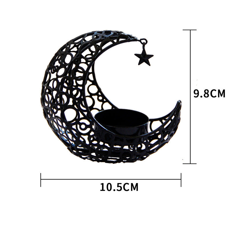Bougeoir Lune Dorée — Set de 2